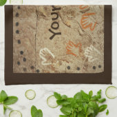 Eiszeit Höhle Kunst Handtuch (Gefaltet)