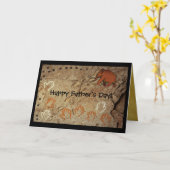 Eiszeit Höhle Kunst Karte (Gelbe Blume)