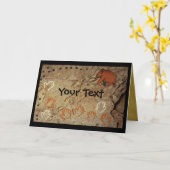 Eiszeit Höhle Kunst Karte (Gelbe Blume)