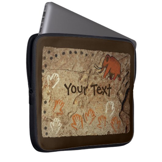 Eiszeit Höhle Kunst Laptopschutzhülle (Vorne Rechts)