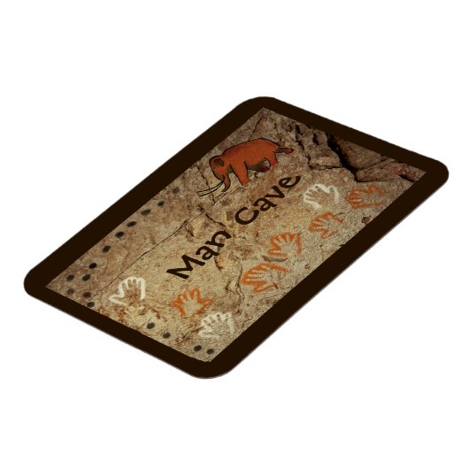 Eiszeit Höhle Kunst Magnet (Linke Seite)