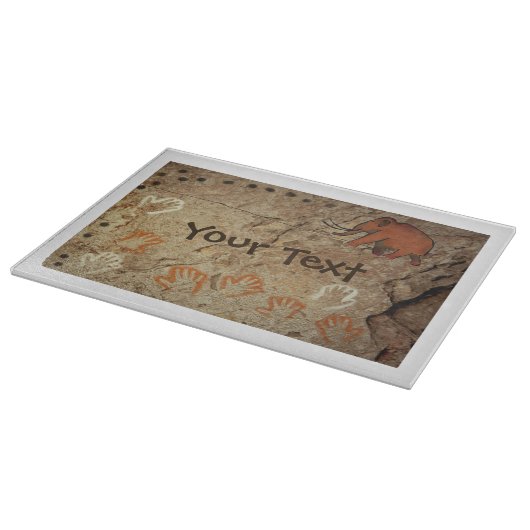 Eiszeit Höhle Kunst Schneidebrett (Ecke)