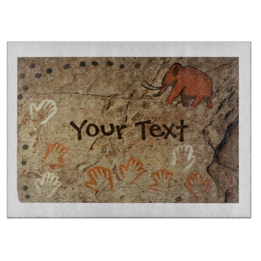 Eiszeit Höhle Kunst Schneidebrett (Vorderseite)