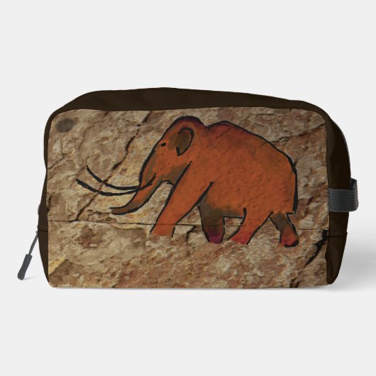 Eiszeit Höhle Kunst Waschbeutel (Rückseite)