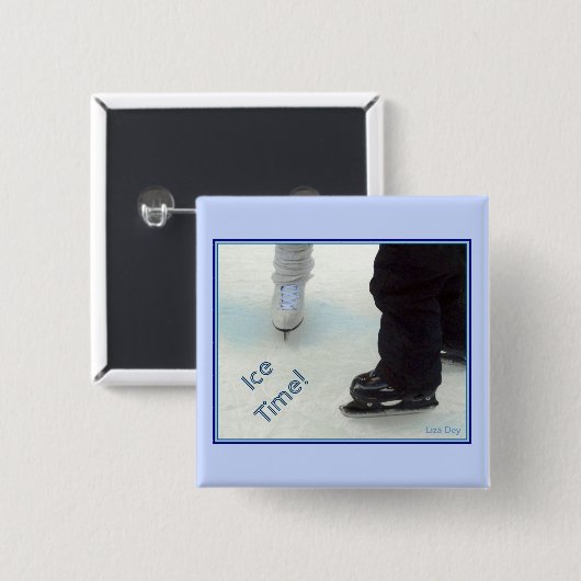 'Eiszeit' Square Button (Vorne & Hinten)