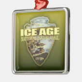 Eiszeitweg (Pfeilspitzen) Ornament Aus Metall (Links)