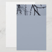 Eiszweige Winternaturfotografie Briefpapier (Vorne/Hinten)