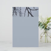 Eiszweige Winternaturfotografie Briefpapier (Stehend Vorderseite)