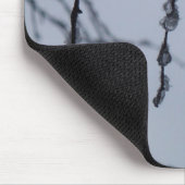 Eiszweige Winternaturfotografie Mousepad (Ecke)