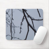 Eiszweige Winternaturfotografie Mousepad (Mit Mouse)