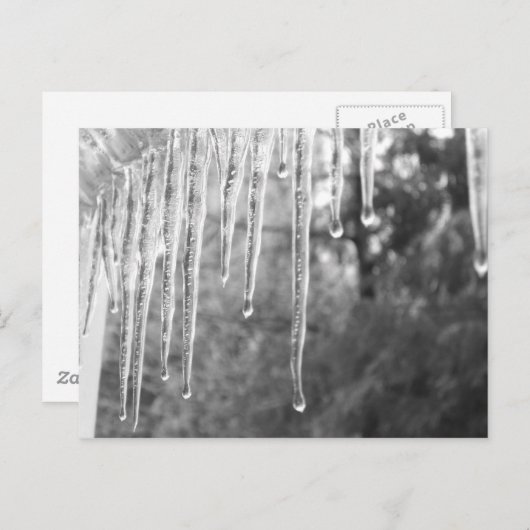 Eiszyklen Postkarte (Vorne/Hinten)