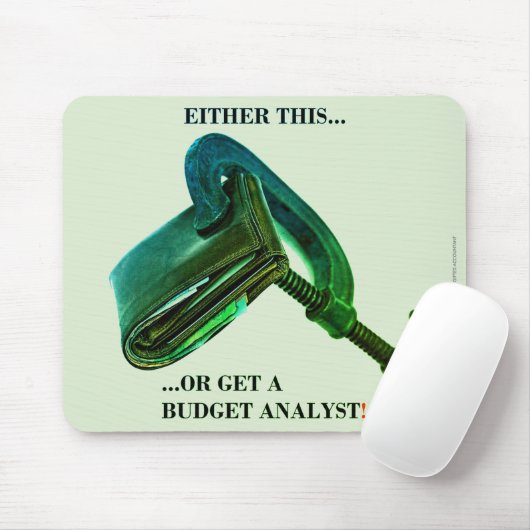 "Either this... or get a budget analyst" Mousepad (Mit Mouse)