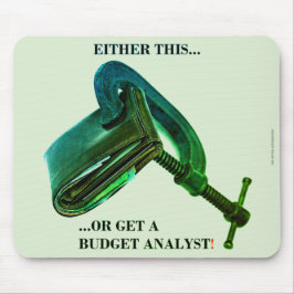 "Either this... or get a budget analyst" Mousepad