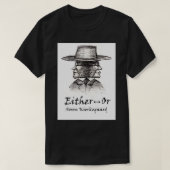 EitherOr Kierkegaard Book Cover T-Shirt (Design vorne)