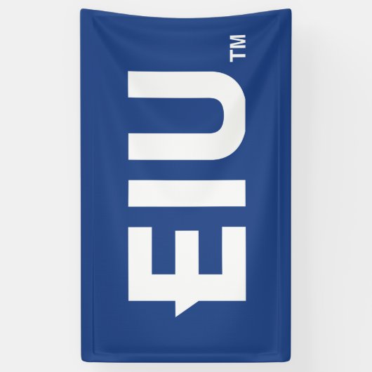 EIU-Blockbuchstabe Banner (Vertikal)