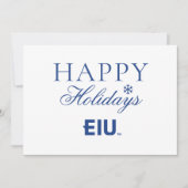 EIU-Blockbuchstabe Feiertagskarte (Vorderseite)