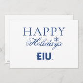 EIU-Blockbuchstabe Feiertagskarte (Vorne/Hinten)