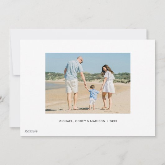 EIU-Blockbuchstabe Feiertagskarte (Rückseite)