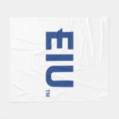 EIU-Blockbuchstabe Fleecedecke (Vorderseite (Horizontal))