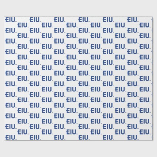 EIU-Blockbuchstabe Geschenkpapier (Flach)