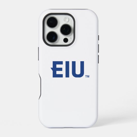 EIU-Blockbuchstabe iPhone Hülle (Rückseite)