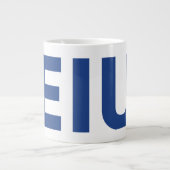 EIU-Blockbuchstabe Jumbo-Tasse (Vorderseite)