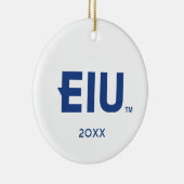 EIU-Blockbuchstabe Keramik Ornament (Rechts)