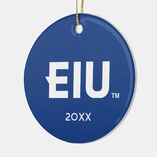 EIU-Blockbuchstabe Keramik Ornament (Links)