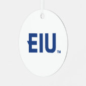 EIU-Blockbuchstabe Ornament Aus Metall (Vorderseite links)