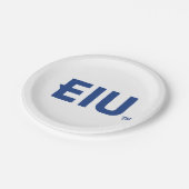 EIU-Blockbuchstabe Pappteller (Schrägansicht)