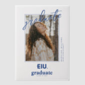 EIU-Blockbuchstabe Pergament Einladungen (Vorderseite)