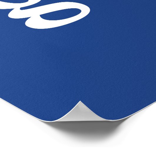 EIU-Blockbuchstabe Poster (Ecke)