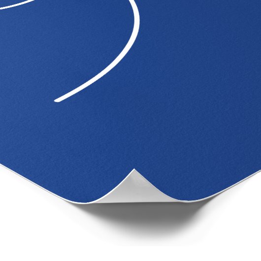 EIU-Blockbuchstabe Poster (Ecke)