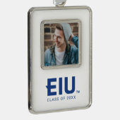 EIU-Blockbuchstabe Rahmen-Ornament Silber (Rechts)