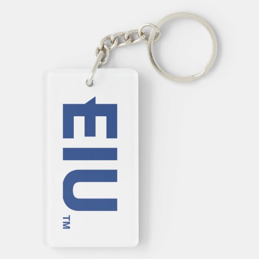 EIU-Blockbuchstabe Schlüsselanhänger (Rückseite)