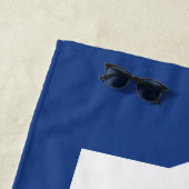 EIU-Blockbuchstabe Strandtuch (Beispiel)