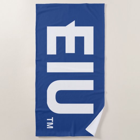 EIU-Blockbuchstabe Strandtuch (Vorderseite)