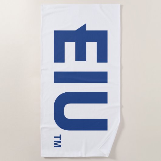 EIU-Blockbuchstabe Strandtuch (Vorderseite)