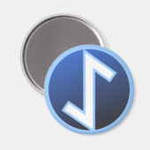 Eiwaz Yew Rune Magnet (Vorderseite/Rückseite)