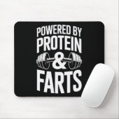 Eiweiß und Furzen Bodybuilding Gewicht Mousepad (Mit Mouse)