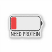 Eiweißbedarf, Motivierend Gym-Ratte Aufkleber (Vorderseite)