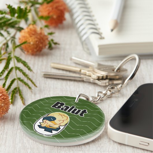 Eizelleisenembryo-Eiprotein Filipino Schlüsselanhänger (Vorderseite rechts)