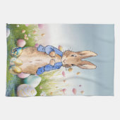 Eizellen und Wildblumen des Kaninchen Geschirrtuch (Horizontal)