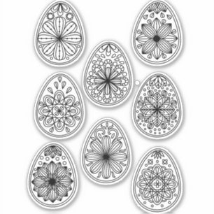 Eizellinie Kunst Aufkleber