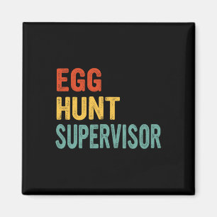 Eizelljagd Supervisor Mama Vater Erwachsene Ostere Magnet