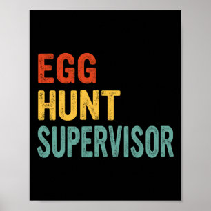 Eizelljagd Supervisor Mama Vater Erwachsene Ostere Poster