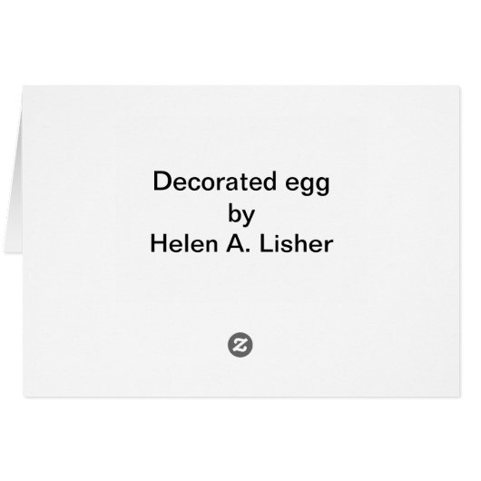 Eizellkarte (Rückseite Horizontal)