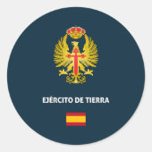 Ejercito de Tierra passport Phone Case Runder Aufkleber (Vorderseite)