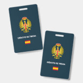Ejército de Tierra Reisepass-Hülle Ausweis (Vorder- & Rückseite)
