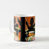 ejgoldguru - Acrylic - Ein Fest der Drummer Kaffeetasse (Vorderseite Links)